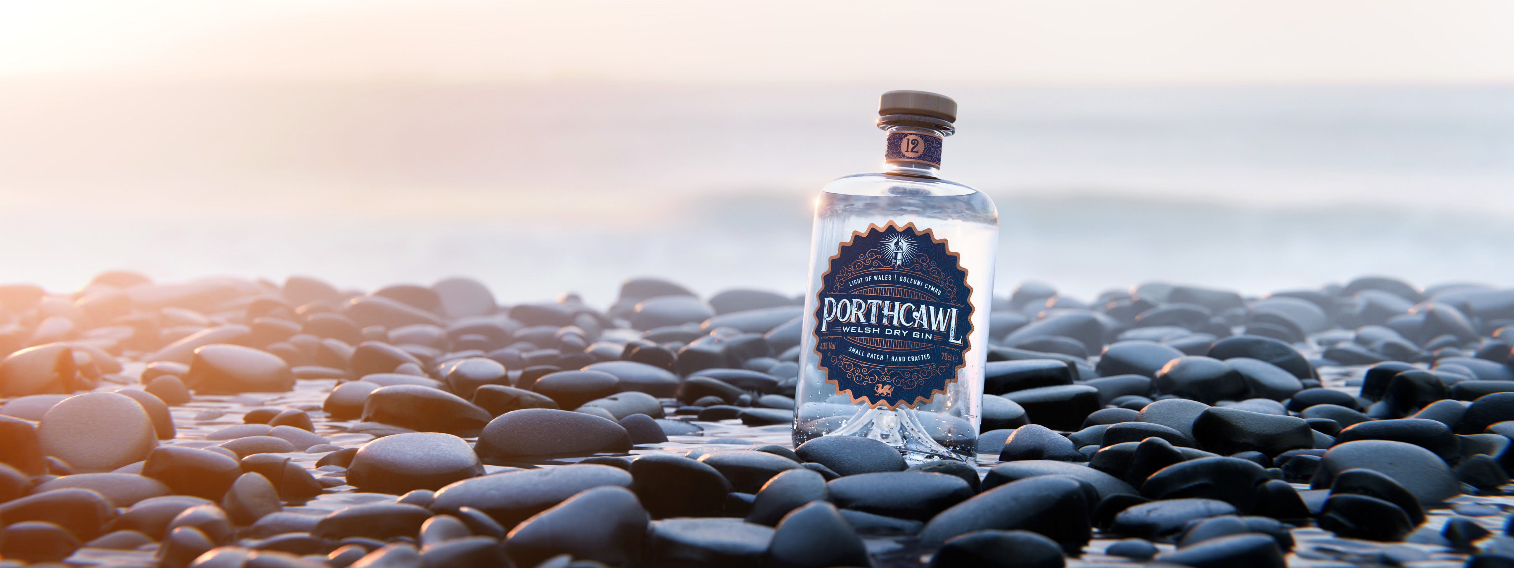 Porthcawl Gin outdoor shot